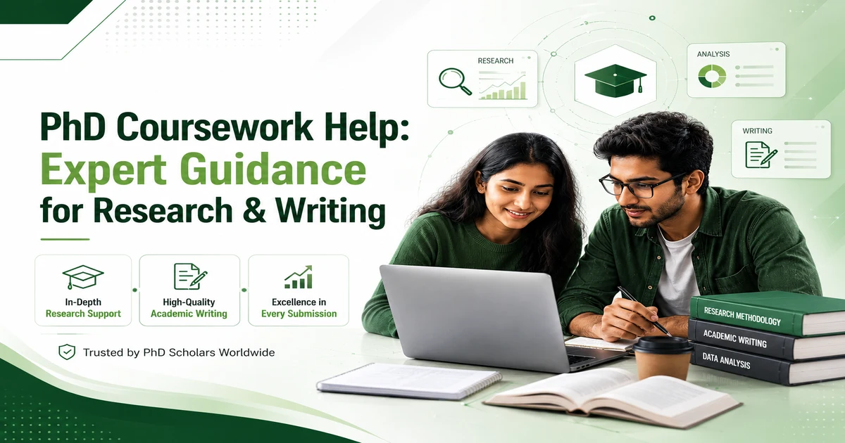 PhD coursework help with expert research and academic writing services
