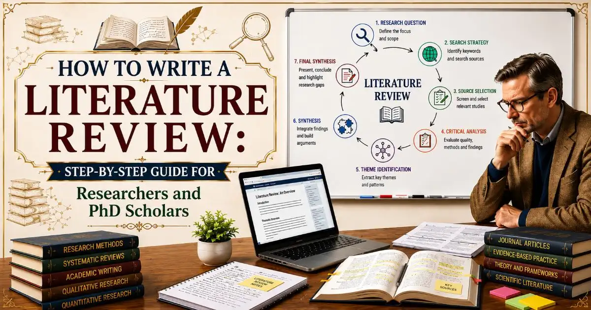How to write a literature review step-by-step guide for researchers and PhD scholars