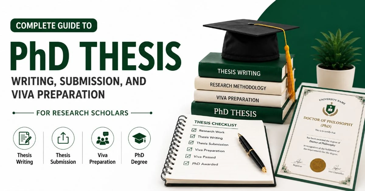 PhD thesis writing, submission and viva preparation guide for scholars