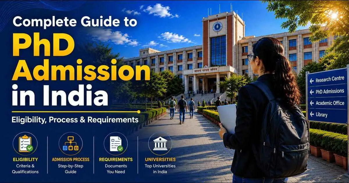 PhD admission in India guide with eligibility, process and requirements