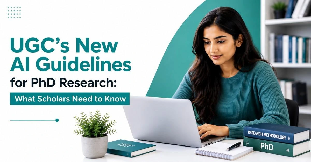 UGC's new AI guidelines for PhD research explaining ethical AI use for scholars