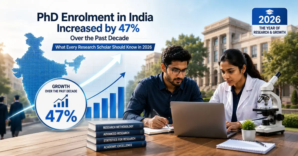 PhD enrolment in India increased by 47% with AISHE 2026 insights