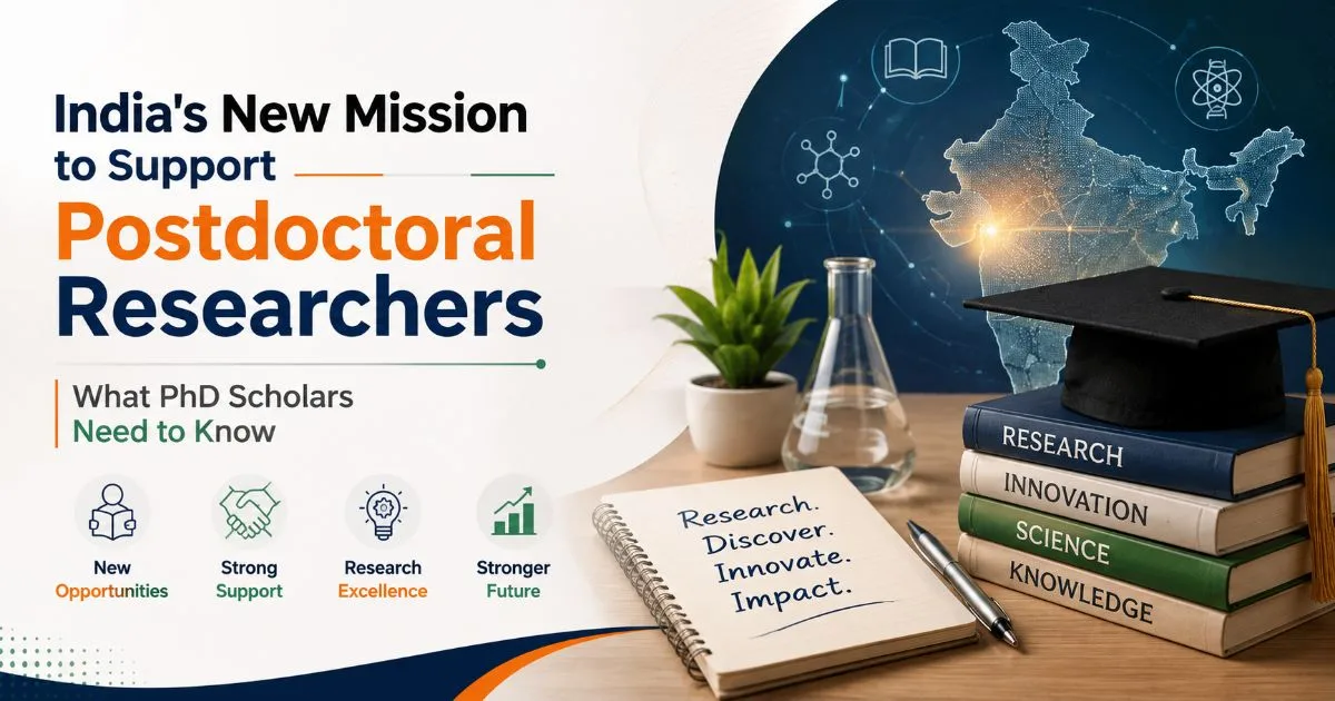 India's mission to support postdoctoral researchers in research