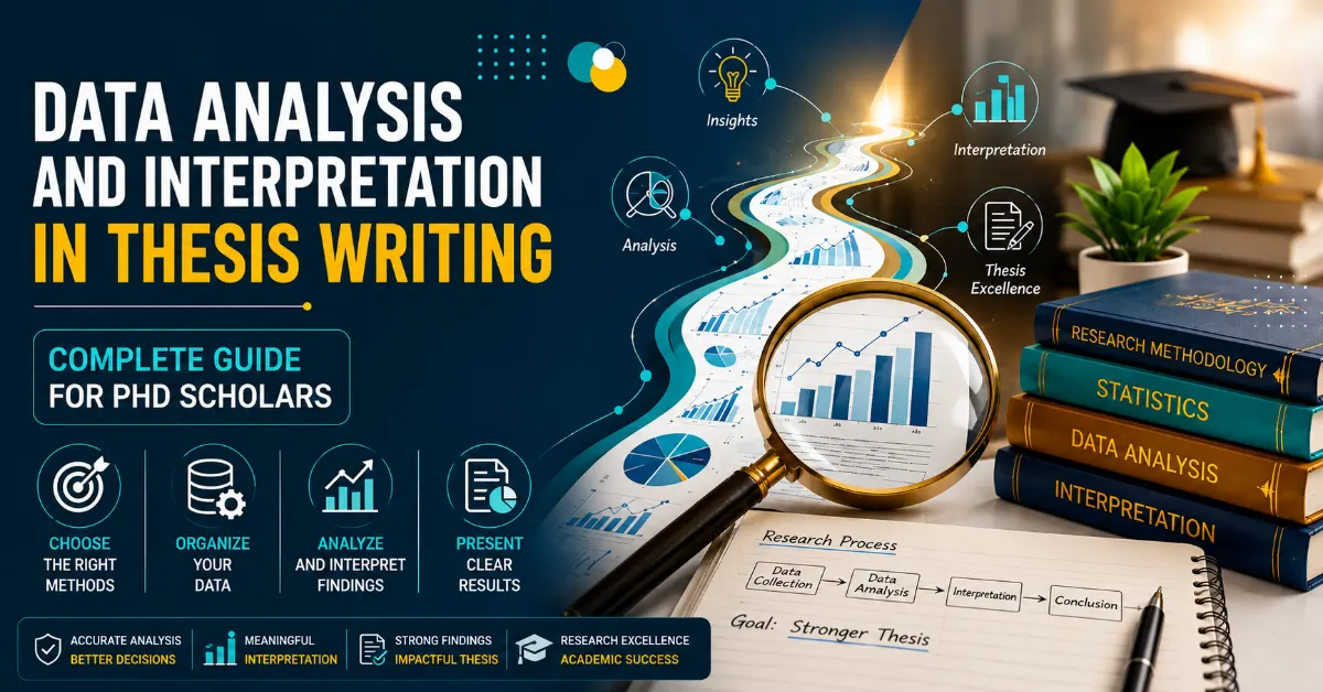 Data analysis and interpretation for PhD thesis writing and research