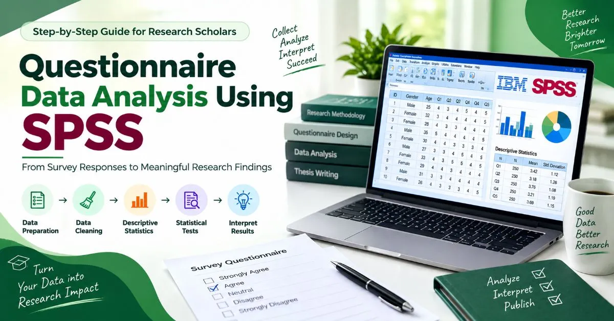 Questionnaire data analysis using SPSS for research scholars