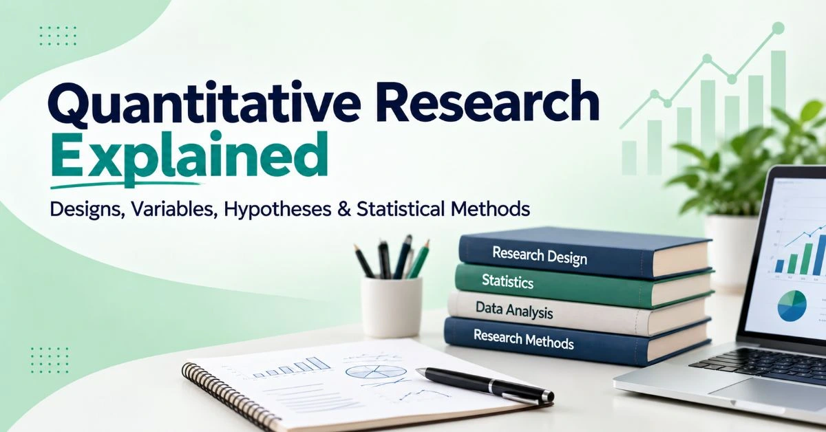 Quantitative research designs, variables and statistical methods